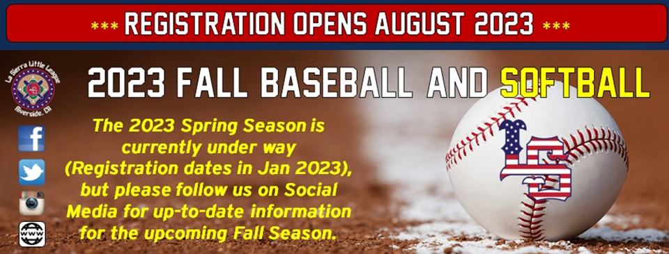 LSLL 2023 Fall Ball Sign Ups!